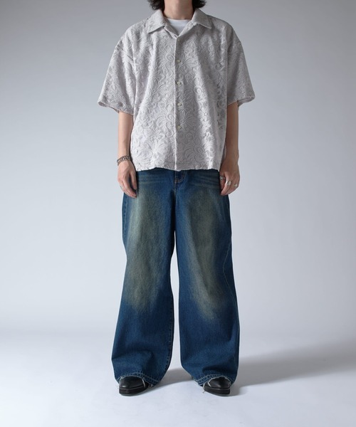 Lui's フラワーレースシャツ　25ss 未使用 セール】フラワーレースシャツ 25ss（シャツ/ブラウス）｜Lui's