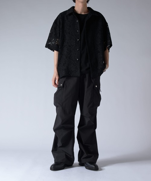 Lui's フラワーレースシャツ　25ss 未使用 セール】フラワーレースシャツ 25ss（シャツ/ブラウス）｜Lui's