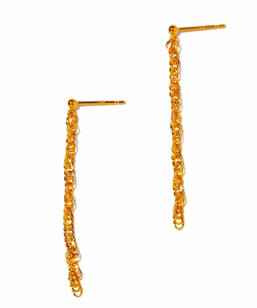 les bonbon(ルボンボン)の「【les bonbon】K18 Hanna pierce /ハンナ ピアス(ピアス(両耳用)・レディース・イエローゴールド・FREE)」の2枚目の写真