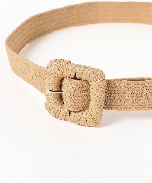 BEAMS BOY（ビームスボーイ）の「ペーパー ライク ベルト（ベルト・レディース・ベージュ/ブラック・ONE SIZE）」の5枚目の写真