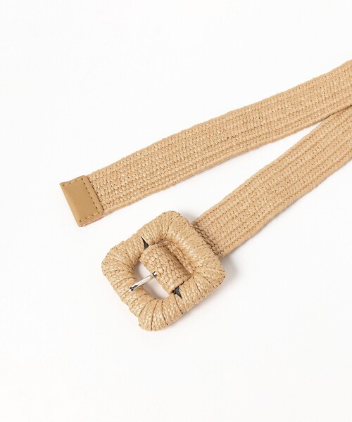 BEAMS BOY（ビームスボーイ）の「ペーパー ライク ベルト（ベルト・レディース・ベージュ/ブラック・ONE SIZE）」の6枚目の写真