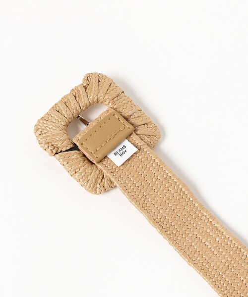 BEAMS BOY（ビームスボーイ）の「ペーパー ライク ベルト（ベルト・レディース・ベージュ/ブラック・ONE SIZE）」の7枚目の写真
