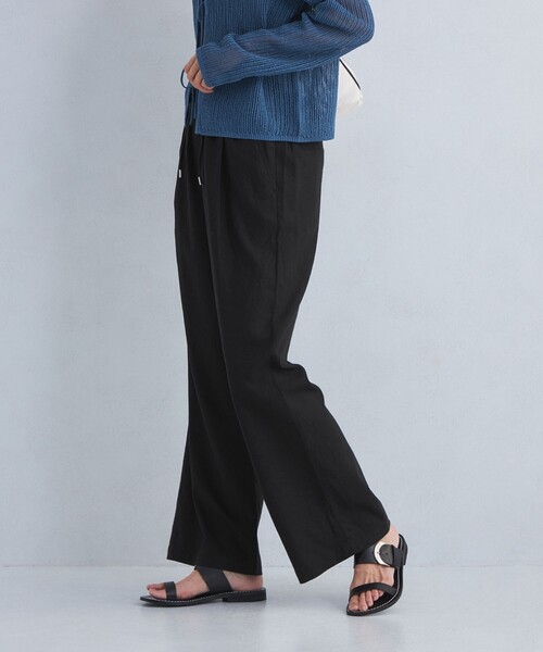 size SHORT/TALLあり］BREEZE LINEN ブリーズリネン ワイド