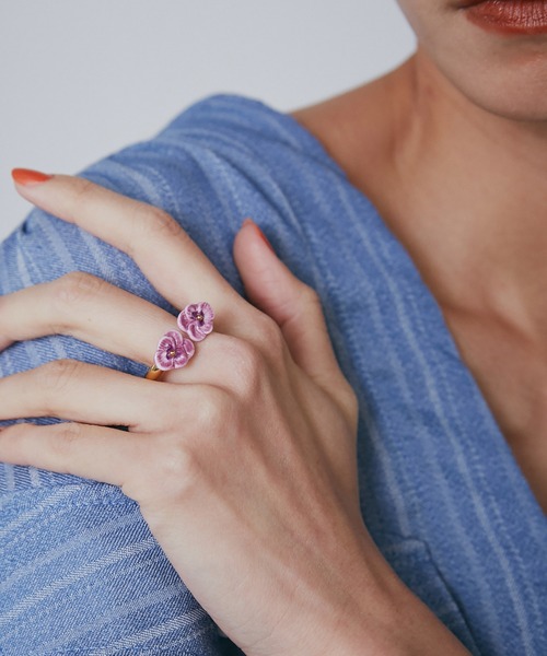 NACH(ナッシュ)の「(NACH)フェイストゥフェイスソートリング(リング・レディース・パープル・ONE SIZE)」の1枚目の写真