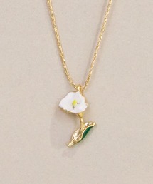 Zoule（ゾーラ）の「Zoule ゾーラ：FLOWER LETTER SERIES　flower letter３　花言葉　カラー　ミモザ　桜　ネックレス（ネックレス）」