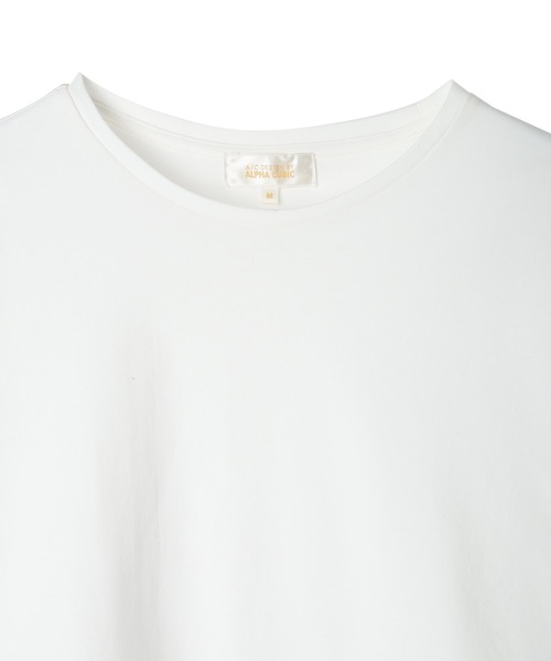 A/C DESIGN BY ALPHA CUBIC(エーシーデザインバイアルファキュービック)の「【2025年春夏】裾切替チュニック(Tシャツ/カットソー・レディース・オフホワイト・M/L)」の17枚目の写真