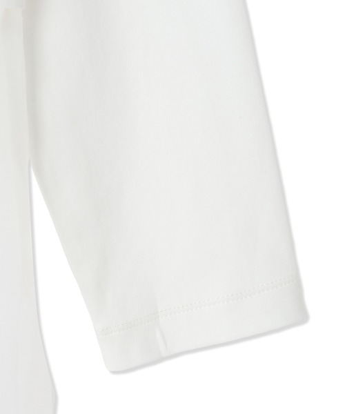 A/C DESIGN BY ALPHA CUBIC(エーシーデザインバイアルファキュービック)の「【2025年春夏】裾切替チュニック(Tシャツ/カットソー・レディース・オフホワイト・M/L)」の18枚目の写真