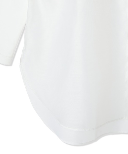 A/C DESIGN BY ALPHA CUBIC(エーシーデザインバイアルファキュービック)の「【2025年春夏】裾切替チュニック(Tシャツ/カットソー・レディース・オフホワイト・M/L)」の19枚目の写真