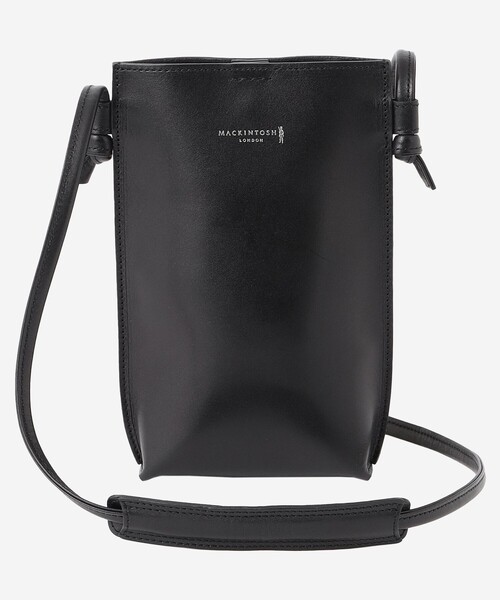 MACKINTOSH LONDON レザー フォンホルダーバッグ セール】スムースレザースマホポシェット（ショルダーバッグ