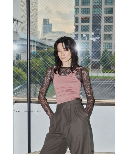 G.V.G.V.（ジーヴィージーヴィー）の「RIB TANK TOP（タンクトップ・レディース・ローズ/キャメル・ONE SIZE）」の20枚目の写真