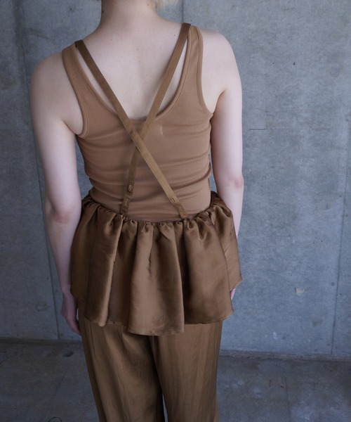 G.V.G.V.（ジーヴィージーヴィー）の「RIB TANK TOP（タンクトップ・レディース・ローズ/キャメル・ONE SIZE）」の12枚目の写真