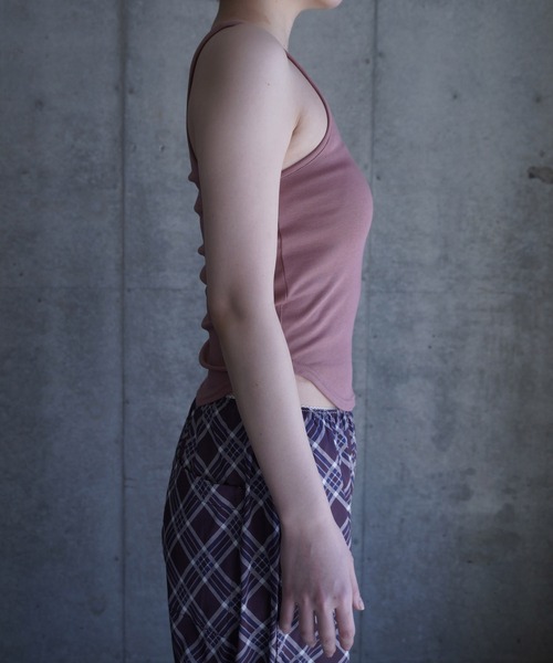 G.V.G.V.（ジーヴィージーヴィー）の「RIB TANK TOP（タンクトップ・レディース・ローズ/キャメル・ONE SIZE）」の16枚目の写真