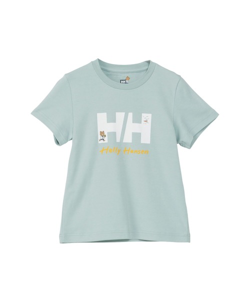 HELLY HANSEN（ヘリーハンセン）の「【HELLY HANSEN】K S/S Logo Helly Bear Tee キッズショートスリーブロゴヘリーベアティー（Tシャツ/カットソー・キッズ・グレー/アイボリー/オレンジ/ネイビー・120/130/140）」の2枚目の写真