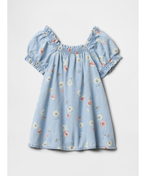 GAP（ギャップ）の「フローラル デニムワンピース (ベビー)（ワンピース・キッズ・マルチ・90cm/80ｃｍ/70cm/60cm）」の2枚目の写真