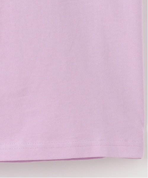 X-girl Stages（エックスガールステージス）の「ラメ発泡ロゴTワンピース（ワンピース・キッズ・ラベンダー/ブラック・140cm/130cm/120cm/110cm/100cm/90cm/80ｃｍ）」の13枚目の写真