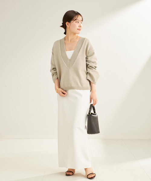 plage(プラージュ)の「Low V Neck ニット(ニット/セーター)」 - WEAR plage(プラージュ)の「Low V Neck ニット(ニット/セーター)」 - WEAR