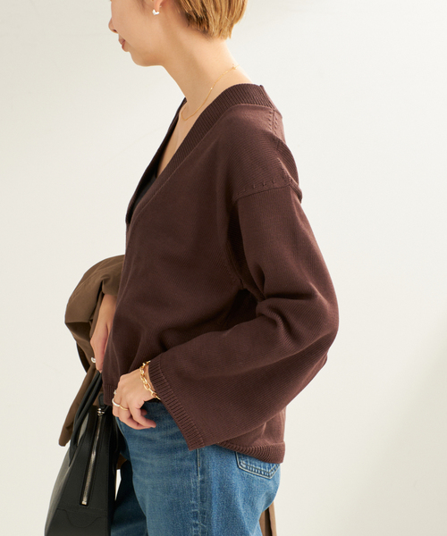 plage（プラージュ）の「Low V Neck ニット（ニット/セーター