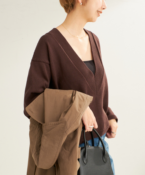 plage（プラージュ）の「Low V Neck ニット（ニット/セーター）」 - WEAR