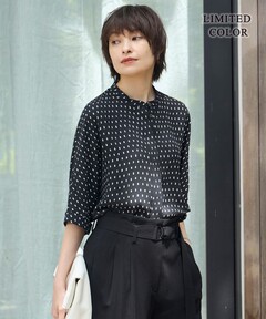 BORDERS at BALCONY / ボーダーズアットバルコニー】ORGANDY PRINTED