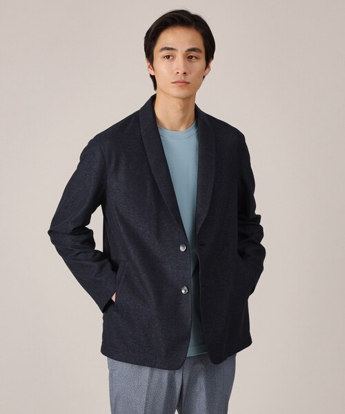 TAKEO KIKUCHI（タケオキクチ）の「【抗菌防臭】尾州リネンブレンド ドビーメッシュ カーディガン（カーディガン/ボレロ・メンズ・ネイビー/グレー/ブルー系その他・01/02/03/04/05）」の9枚目の写真