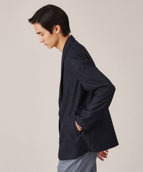TAKEO KIKUCHI（タケオキクチ）の「【抗菌防臭】尾州リネンブレンド ドビーメッシュ カーディガン（カーディガン/ボレロ・メンズ・ネイビー/グレー/ブルー系その他・01/02/03/04/05）」の10枚目の写真