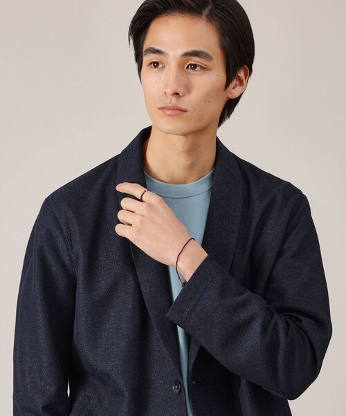 TAKEO KIKUCHI（タケオキクチ）の「【抗菌防臭】尾州リネンブレンド ドビーメッシュ カーディガン（カーディガン/ボレロ・メンズ・ネイビー/グレー/ブルー系その他・01/02/03/04/05）」の11枚目の写真