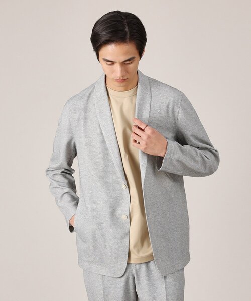 TAKEO KIKUCHI（タケオキクチ）の「【抗菌防臭】尾州リネンブレンド ドビーメッシュ カーディガン（カーディガン/ボレロ・メンズ・ネイビー/グレー/ブルー系その他・01/02/03/04/05）」の15枚目の写真