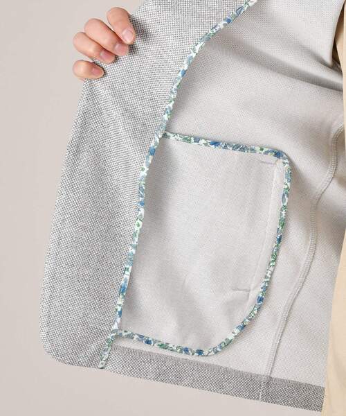 TAKEO KIKUCHI（タケオキクチ）の「【抗菌防臭】尾州リネンブレンド ドビーメッシュ カーディガン（カーディガン/ボレロ・メンズ・ネイビー/グレー/ブルー系その他・01/02/03/04/05）」の19枚目の写真