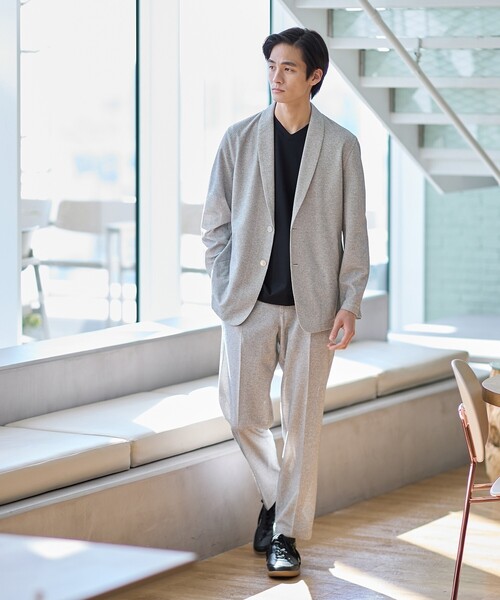 TAKEO KIKUCHI（タケオキクチ）の「【抗菌防臭】尾州リネンブレンド ドビーメッシュ カーディガン（カーディガン/ボレロ・メンズ・ネイビー/グレー/ブルー系その他・01/02/03/04/05）」の21枚目の写真