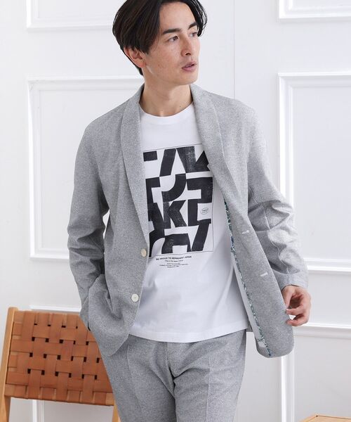 TAKEO KIKUCHI（タケオキクチ）の「【抗菌防臭】尾州リネンブレンド ドビーメッシュ カーディガン（カーディガン/ボレロ・メンズ・ネイビー/グレー/ブルー系その他・01/02/03/04/05）」の22枚目の写真