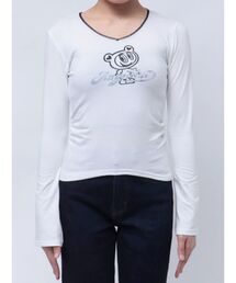 【ANGEL BLUE×EMODA】NECK LACE FLARE TOP