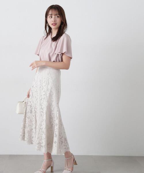 PROPORTION BODY DRESSING(プロポーションボディドレッシング)の「メッシュレースマーメイドスカート / 1215120402(スカート・レディース・ベージュ/イエロー/ネイビー・MEDIUM/SMALL)」の13枚目の写真