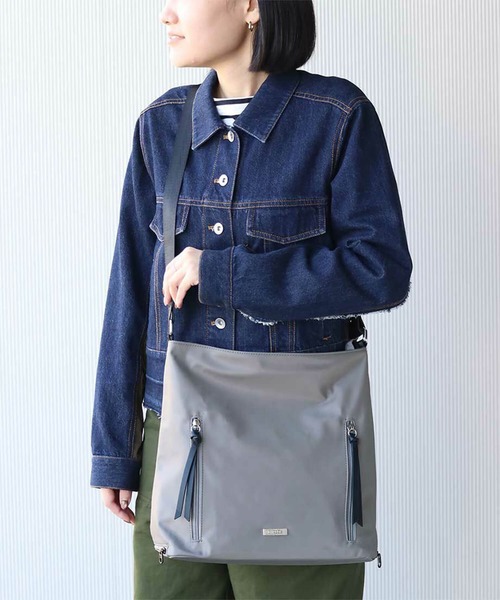 BARCOS（バルコス）の「【BARCOS/バルコス】3wayショルダーバッグ（ボディバッグ/ウエストポーチ・レディース・ネイビー/ボルドー/グレイッシュベージュ・ONE SIZE）」の11枚目の写真