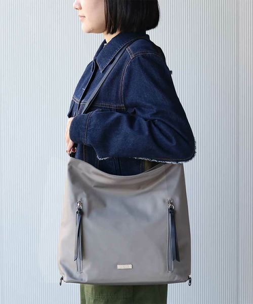 BARCOS（バルコス）の「【BARCOS/バルコス】3wayショルダーバッグ（ボディバッグ/ウエストポーチ・レディース・ネイビー/ボルドー/グレイッシュベージュ・ONE SIZE）」の12枚目の写真