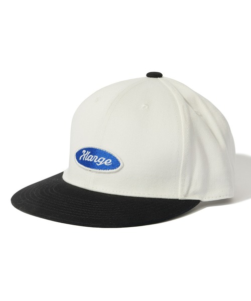 XLARGE（エクストララージ）の「OVAL LOGO 6PANEL CAP（キャップ・メンズ・ブラック/ホワイト/グリーン・ONE SIZE）」の2枚目の写真