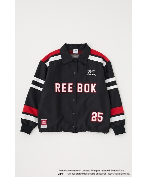 MOUSSY（マウジー）の「REEBOK BENCH WARMER ジャケット（その他アウター・レディース・ホワイト/ブラック・FREE）」の3枚目の写真