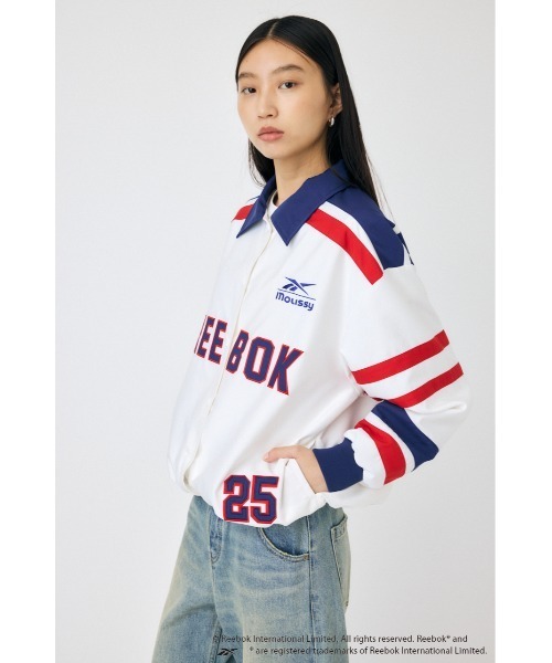 MOUSSY（マウジー）の「REEBOK BENCH WARMER ジャケット（その他アウター・レディース・ホワイト/ブラック・FREE）」の10枚目の写真