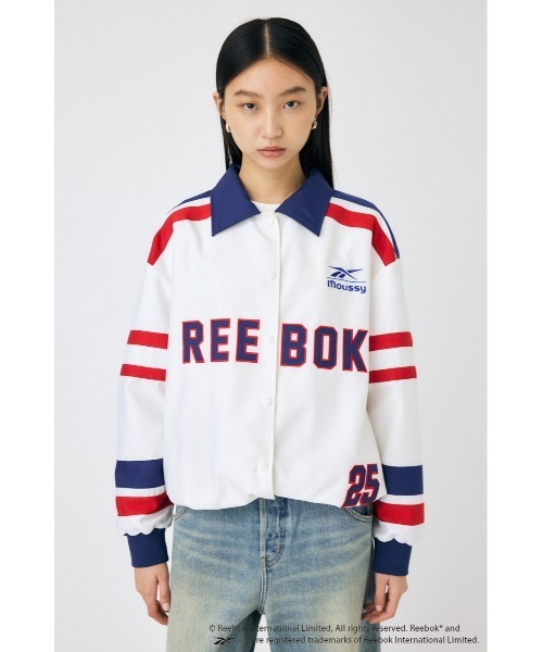 MOUSSY（マウジー）の「REEBOK BENCH WARMER ジャケット（その他アウター・レディース・ホワイト/ブラック・FREE）」の11枚目の写真