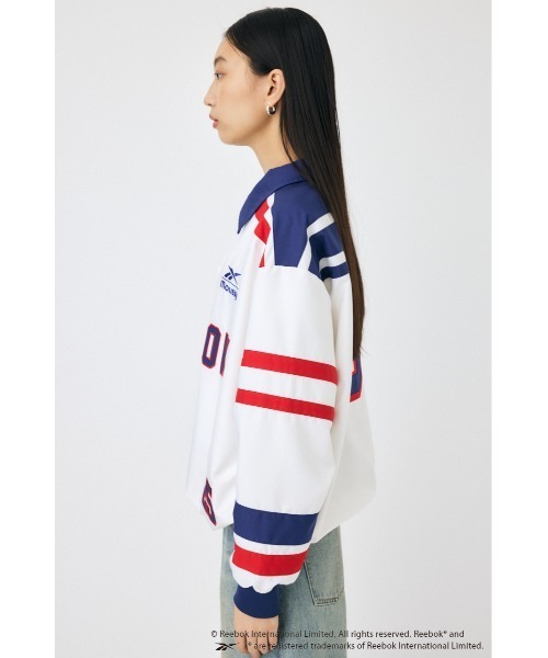 MOUSSY（マウジー）の「REEBOK BENCH WARMER ジャケット（その他アウター・レディース・ホワイト/ブラック・FREE）」の12枚目の写真