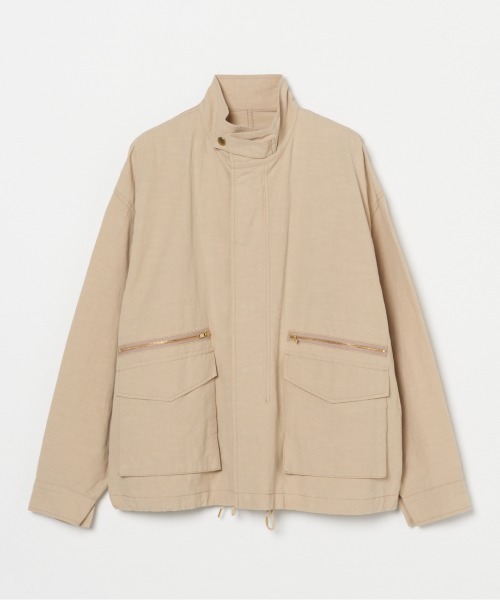HELIOPOLE(エリオポール)の「MILITARY BLOUSON(ブルゾン・レディース・オリーブ/ベージュ・38)」の3枚目の写真