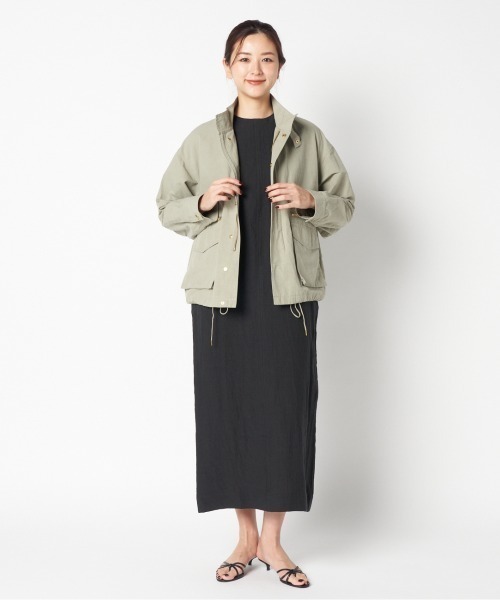 HELIOPOLE(エリオポール)の「MILITARY BLOUSON(ブルゾン・レディース・オリーブ/ベージュ・38)」の15枚目の写真