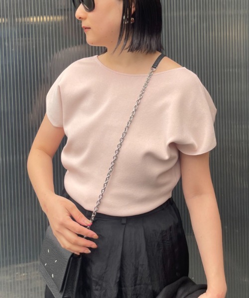 Chaos カオスルーチェニットTシャツライトピンク 