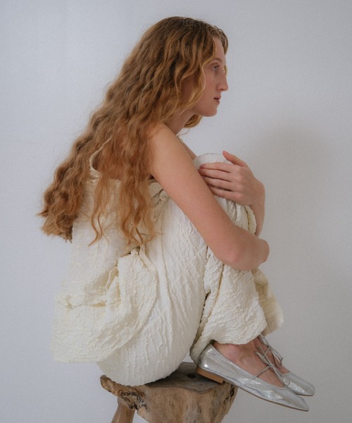 HONEY MI HONEY（ハニーミーハニー）の「crinkle frill tight skirt（スカート・レディース・ラベンダー/オフホワイト/ブラック・FREE）」の16枚目の写真