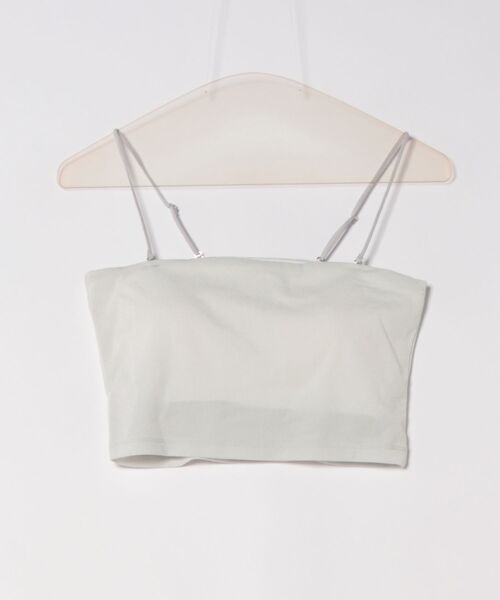 archives(アルシーヴ)の「ラメカットクロップドキャミソール(キャミソール・レディース・オフホワイト/アイボリー/ブラック/ブルーグレー/ブラウン・MEDIUM)」の3枚目の写真