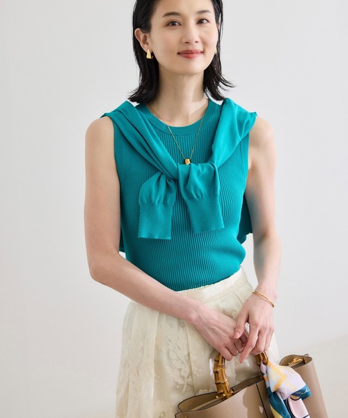 ROPE' / ロペ 【洗える】オーガニックコットンリブスリーブレスニット 楽天市場】【SALE／30%OFF】【洗える】オーガニックコットンリブ