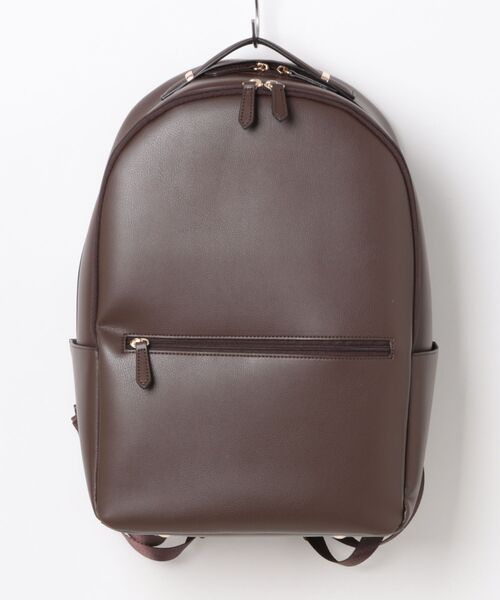 12Twelve Agenda（トゥエルブ　アジェンダ）の「【軽量】【通勤リュック】【PC収納ポケット】軽量多収納合皮リュック（バックパック/リュック・レディース・グレイッシュベージュ/ブラック/オフホワイト/ブラウン・FREE）」の4枚目の写真