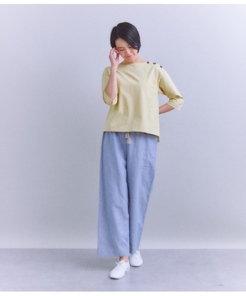 tシャツ 「ALBINI」Parallel Jersey 肩釦プルオーバー レディース ALBINI］Parallel Jersey 肩釦プルオーバー（Tシャツ/カットソー