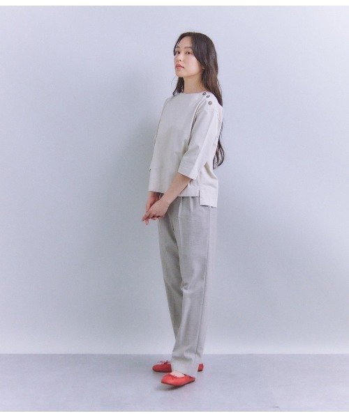 tシャツ 「ALBINI」Parallel Jersey 肩釦プルオーバー レディース ALBINI］Parallel Jersey 肩釦プルオーバー（Tシャツ/カットソー
