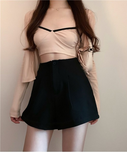 Per sist ence(パーシエンス)の「タックショートパンツ(その他パンツ・レディース・ブラウン/ブラック・LARGE/MEDIUM)」の8枚目の写真
