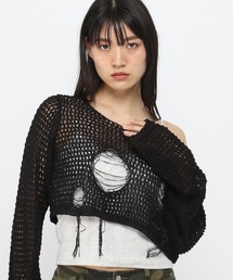 3.3 Field Trip/ダメージメッシュショートニット